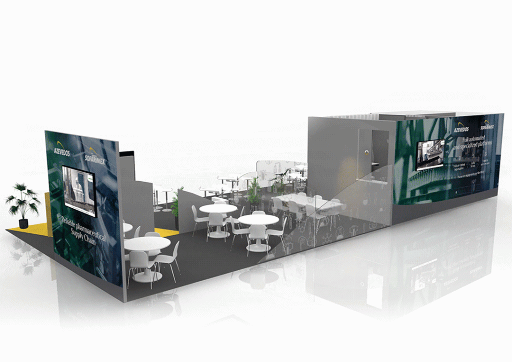 Azevedos Stand Feira internacional CPHI Milão