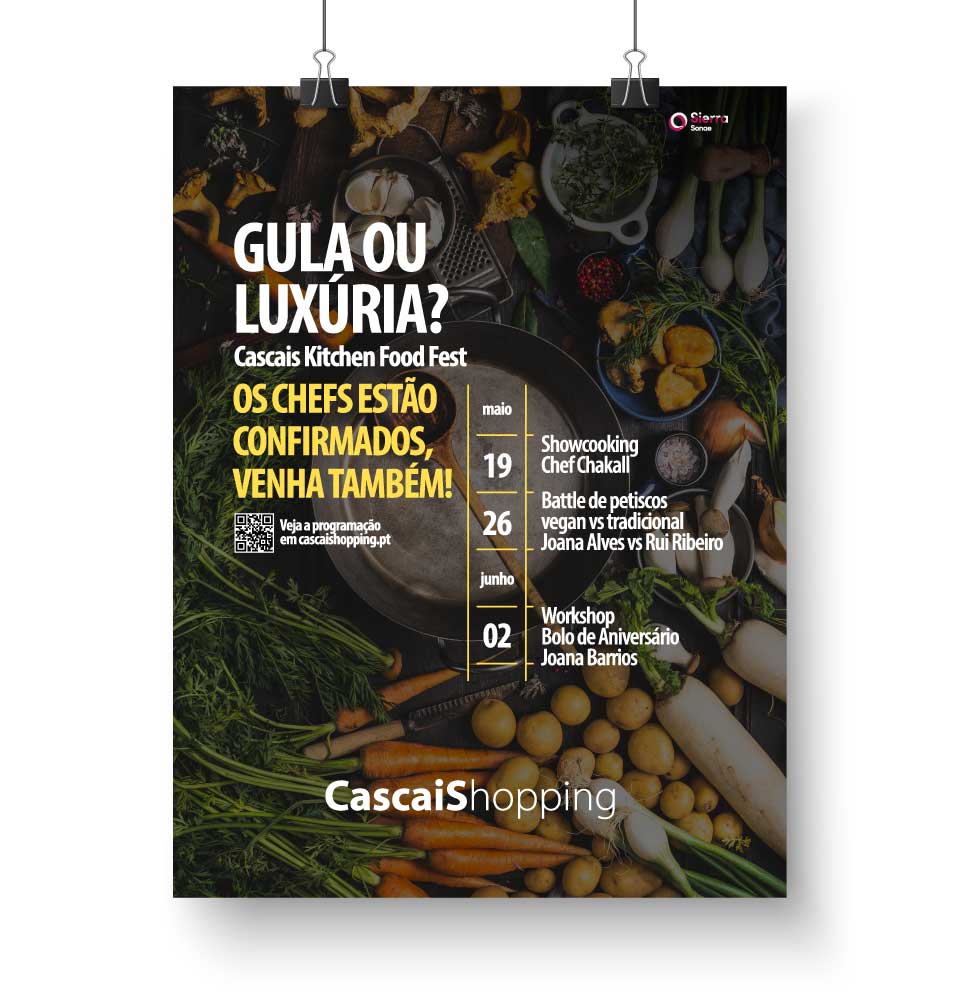 Cascais Shopping Kitchen Food Fest - Cartaz